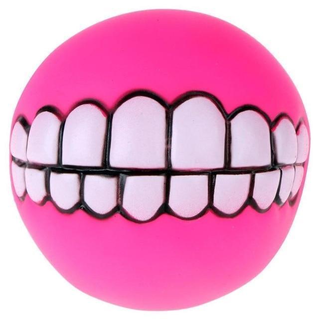 Chewy Dog Toy Ball With Teeth