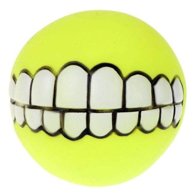 Chewy Dog Toy Ball With Teeth