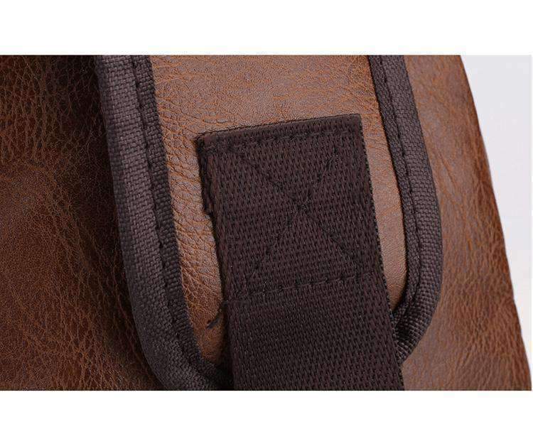 Leather Shoulder Sling Bag (Charging Port)