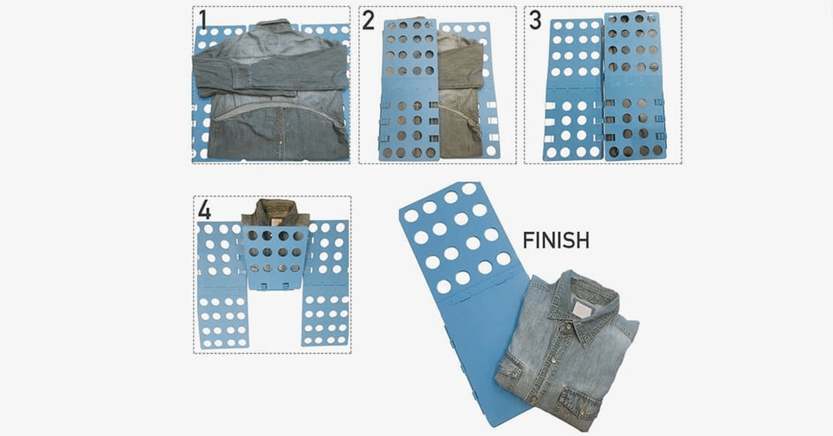 Easy Fold Closet Organizer - Folding Clothes Was Never This Easy & Fun!