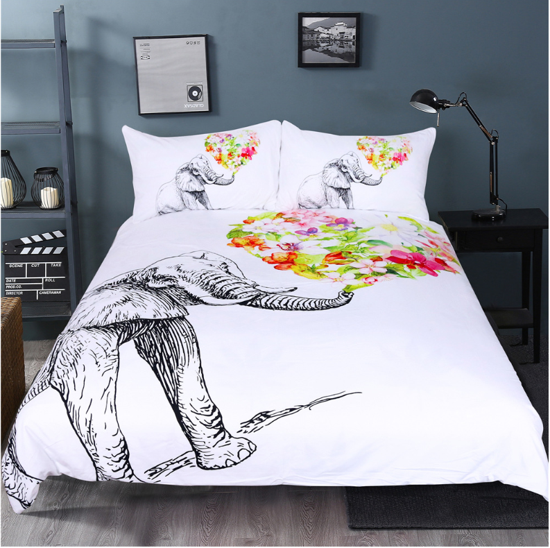 Bedding With Duvet Cover Sheet and Pillow Case Cover