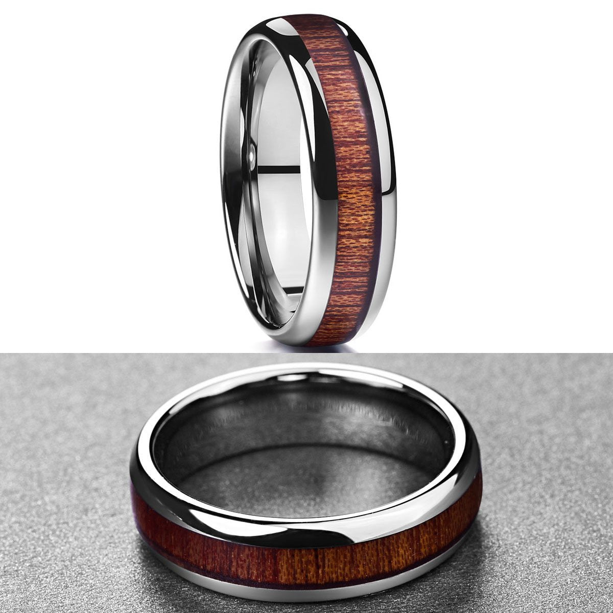 Wooden Tungsten Ring