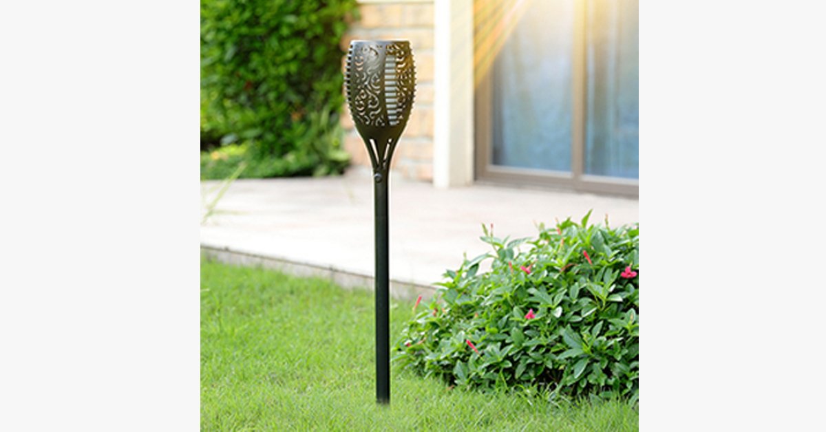 Solar Flame Flickering Lamp Torch