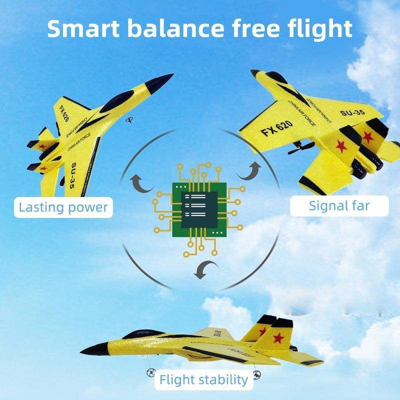Fizzy Plane - Remote Control Fighter Hobby Plane Glider Airplane 