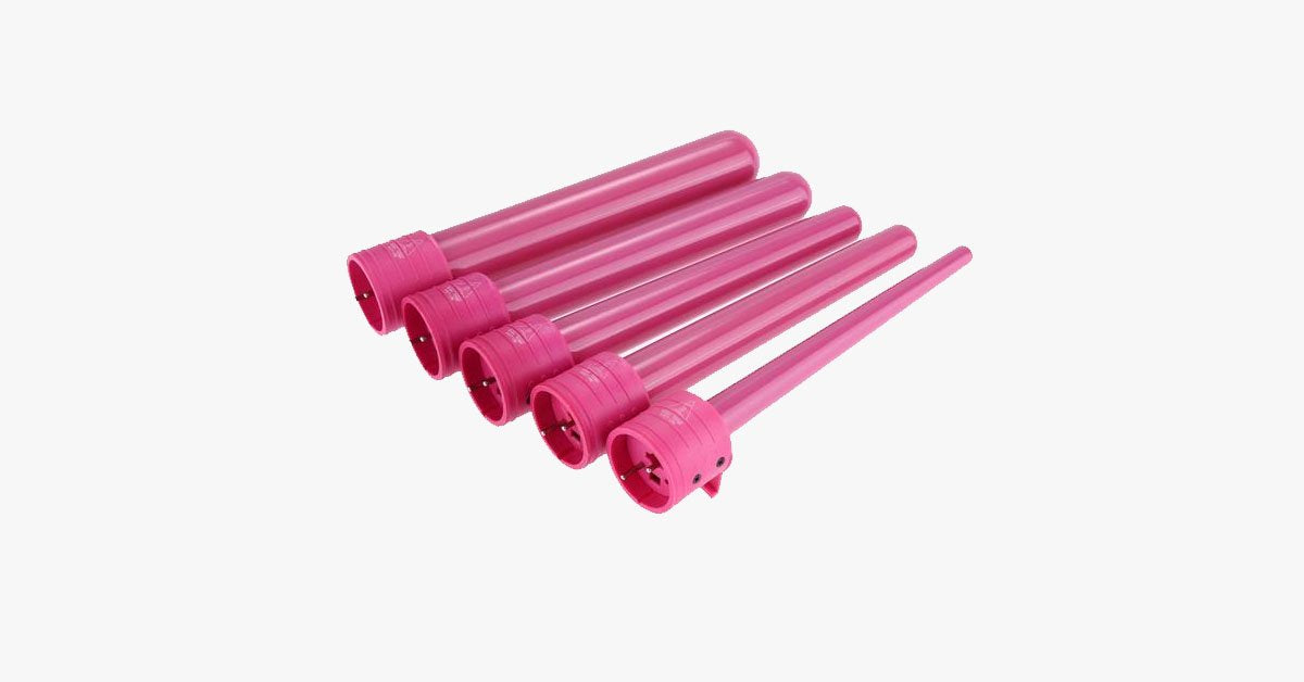 Get Saloon like Look with Curling Wand Set and Heat Resistant Glove