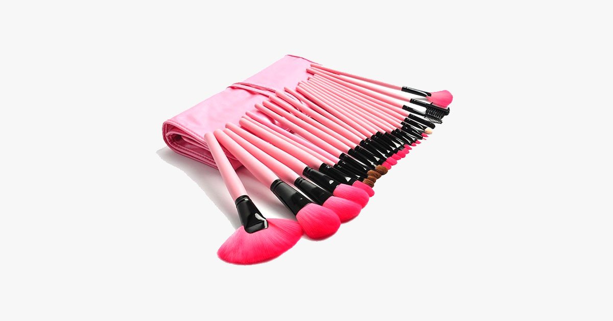 24 Piece Pink Glory Brush Set