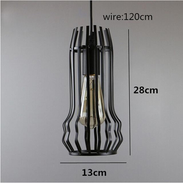 Geometric Metal Cage Pendant