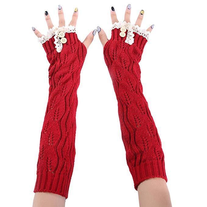 Knitted Fingerless Gloves