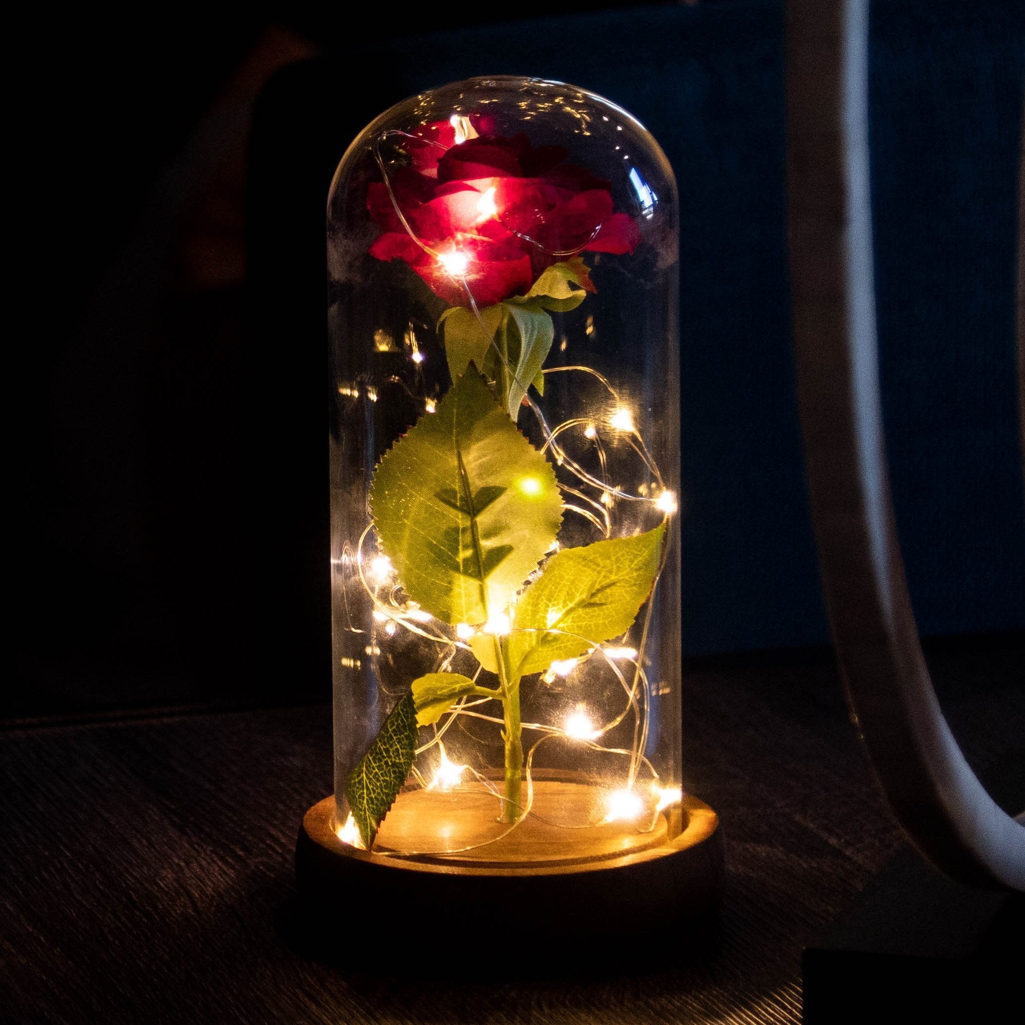 Enchanted Rose Flower Lamp