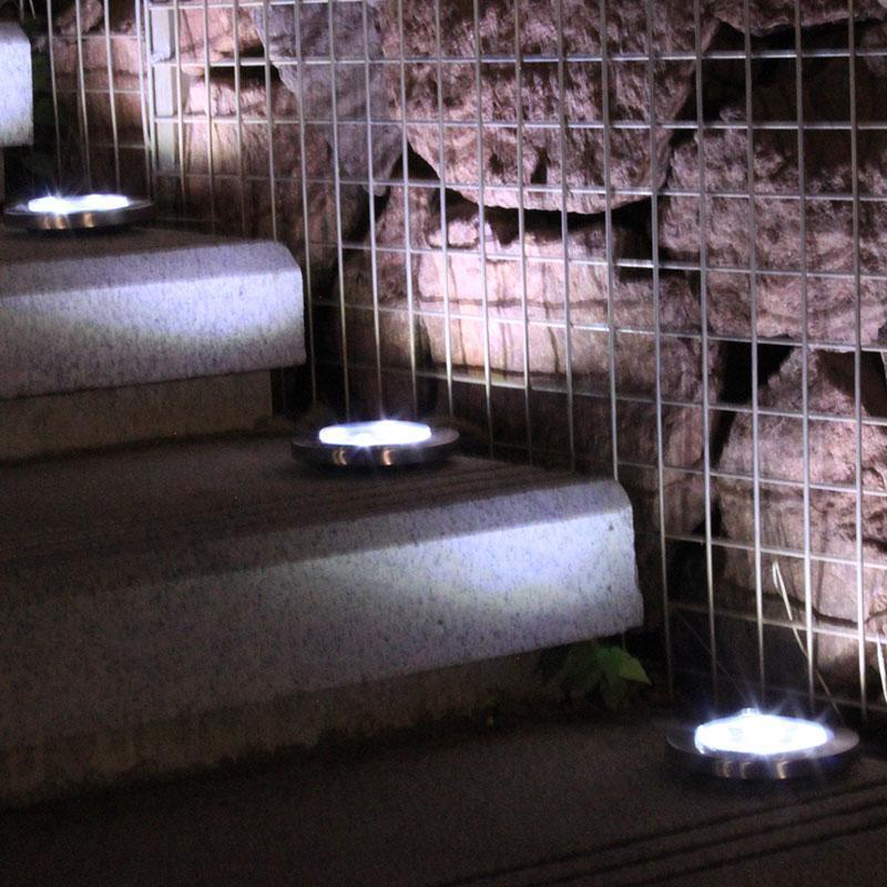 LED Solar Powered In-Ground Lights