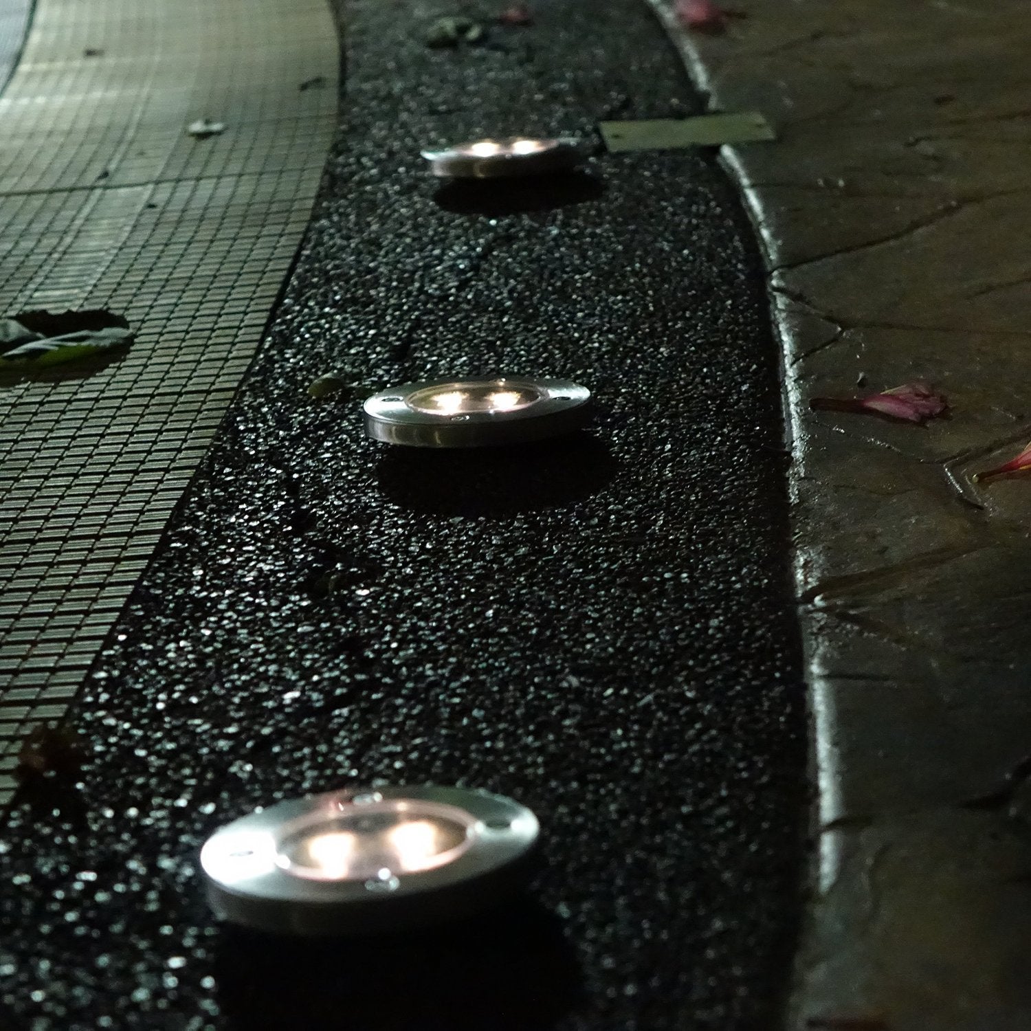 LED Solar Powered In-Ground Lights
