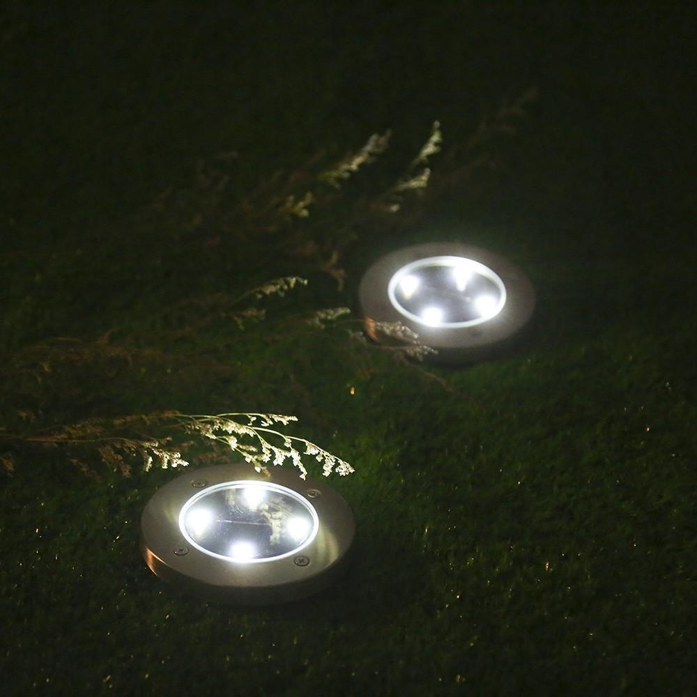 LED Solar Powered In-Ground Lights