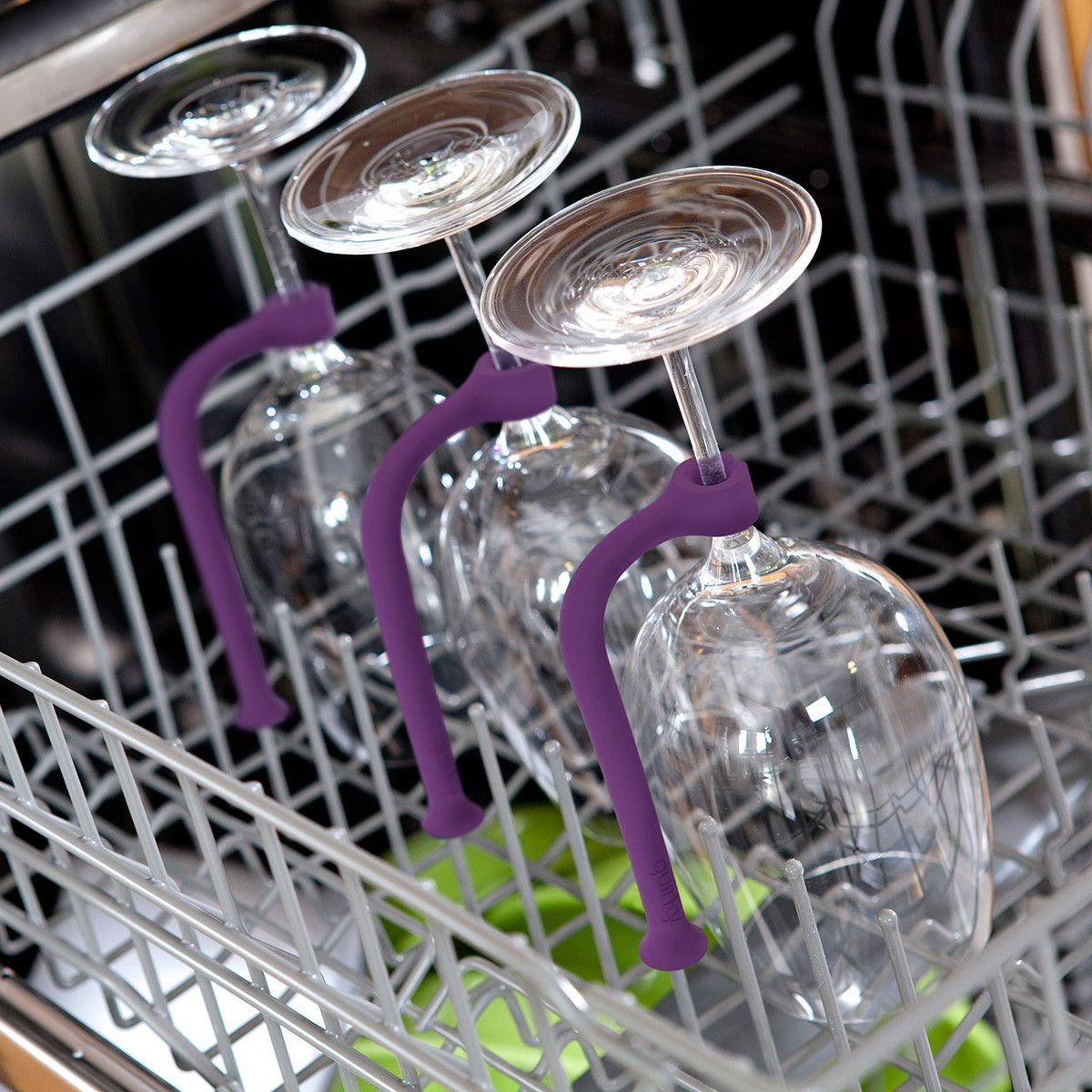 Silicone Wine Glass Holder for Dishwasher Set