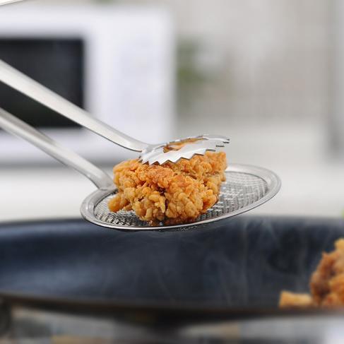 Stainless Steel Professional Wire Skimmer with Spatula