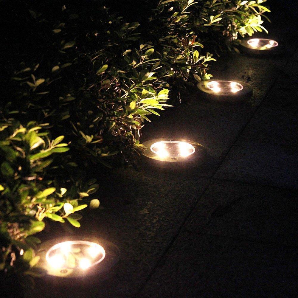 LED Solar Powered In-Ground Lights