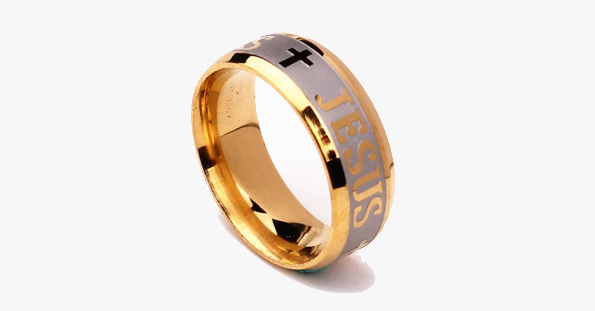 Jesus Cross Ring with 18k Silver Gold Plating – Reinstate Your Faith in the Almighty