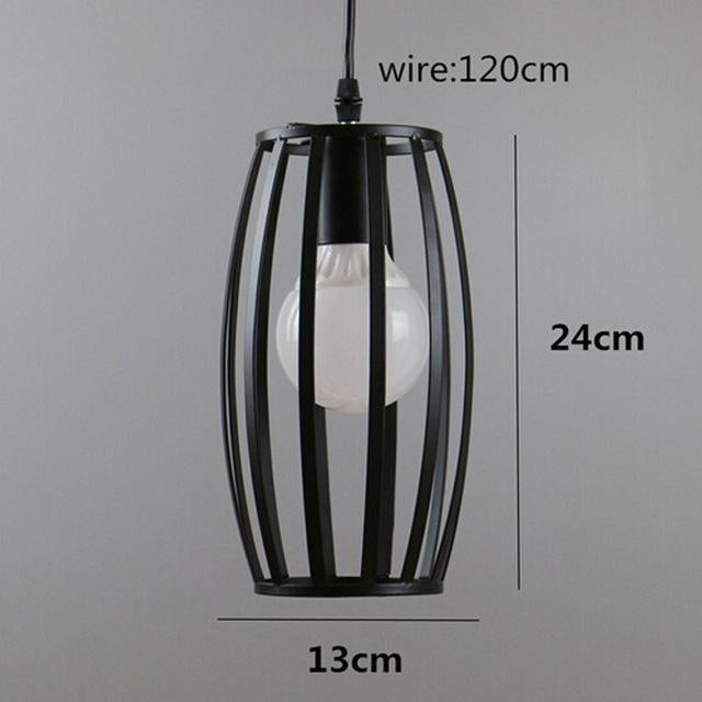 Geometric Metal Cage Pendant