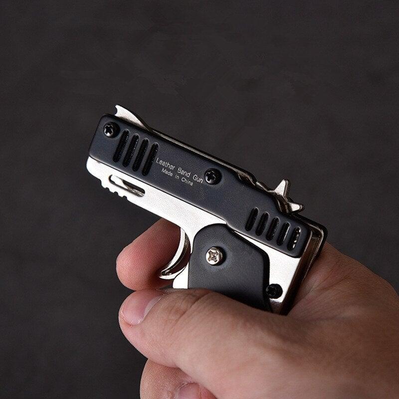 Keychain Foldable Rubber Band Gun