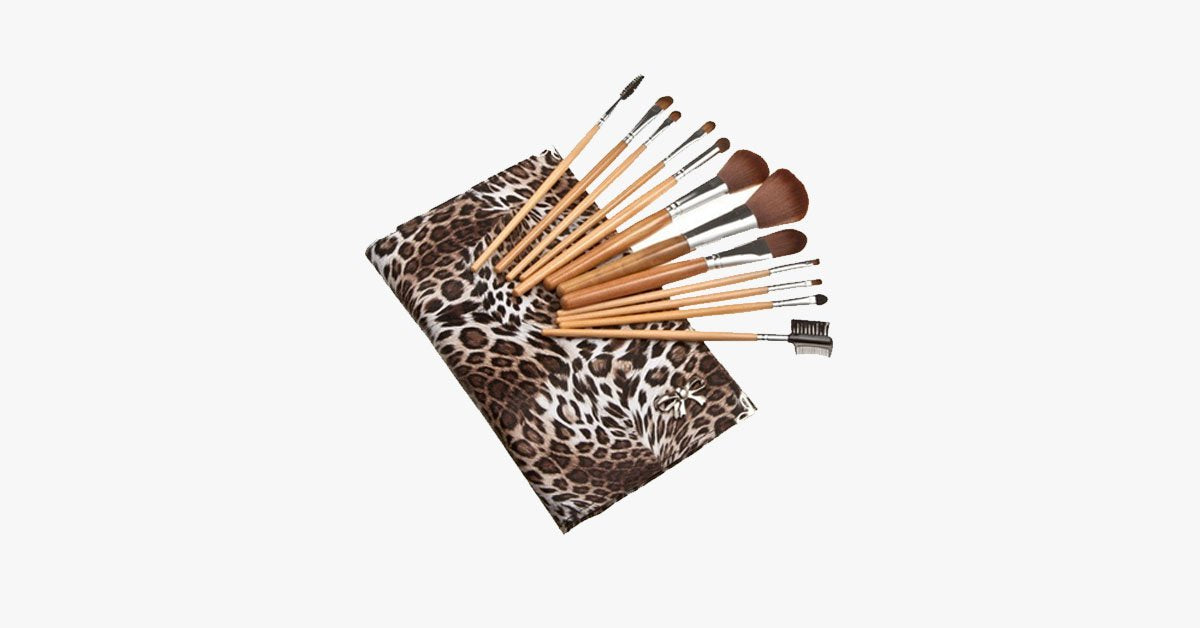 12 Piece Leopard Skin - Flat Case