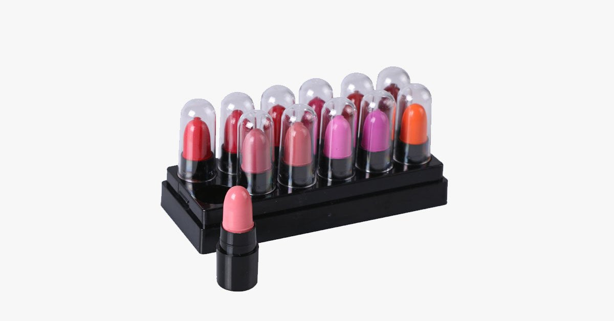 12 Color Lipstick Set – Gets You Ready for Any Occasion