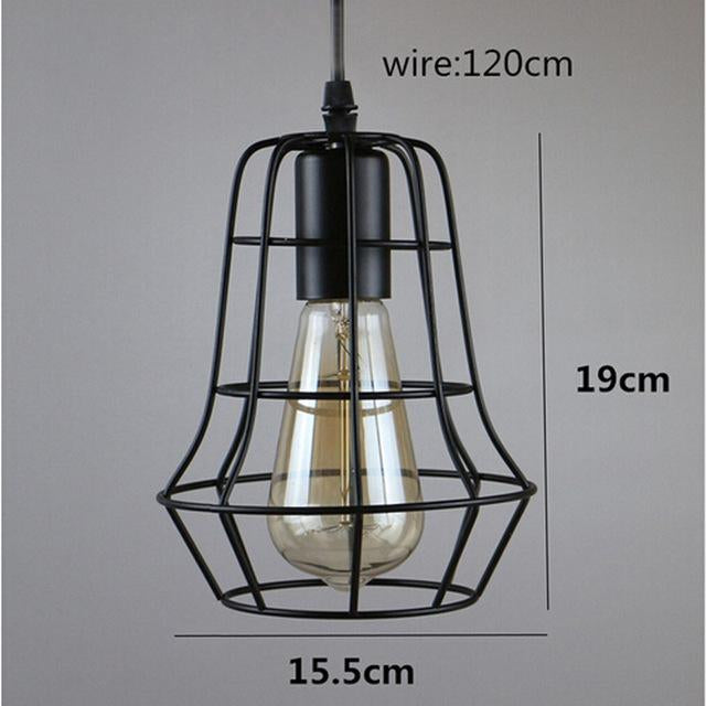 Geometric Metal Cage Pendant