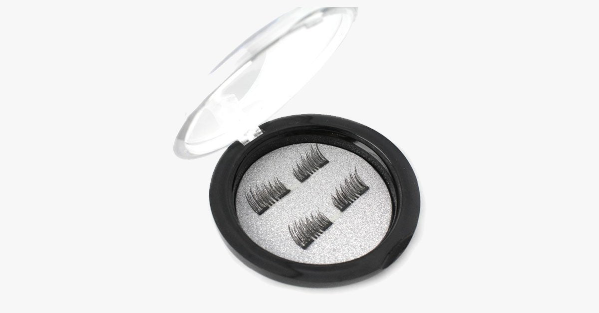3D Reusable Magnetic Eyelashes – Make Your Eyelashes Look Spectacular (2 Pack)