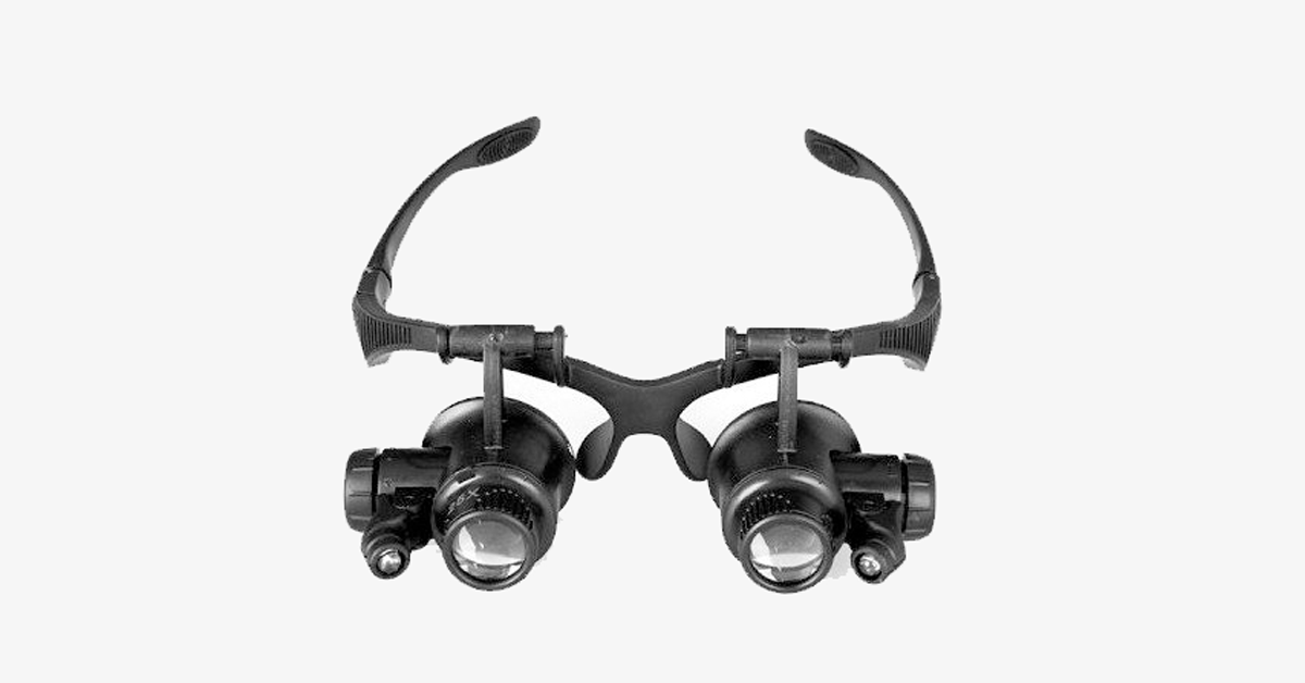 Magnifying Glass with Led Lights, Hands-free & Bright Light Settings