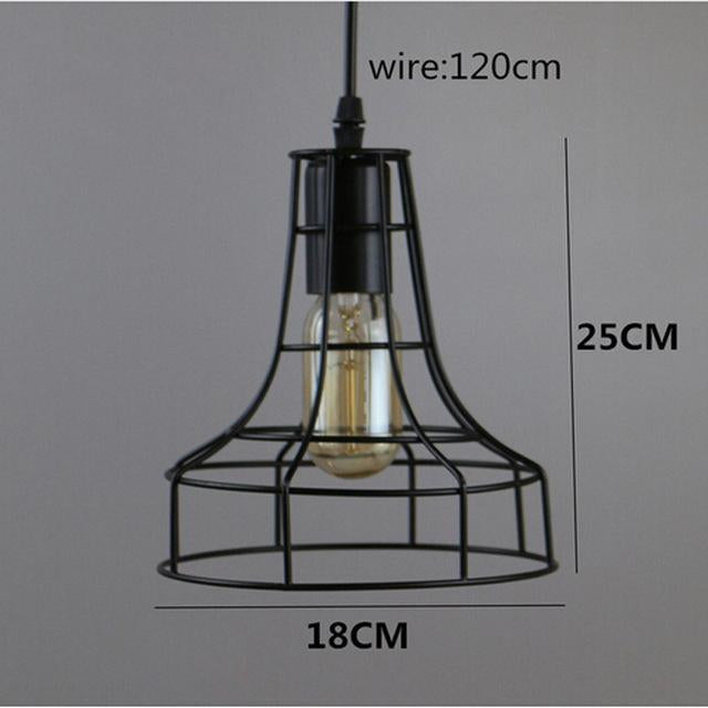 Geometric Metal Cage Pendant