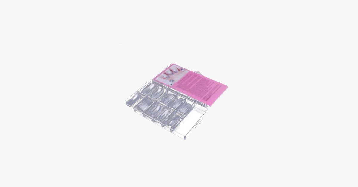 12pcs Dual Forms Nail Mold for Acrylic & Gel Nail All Sizes