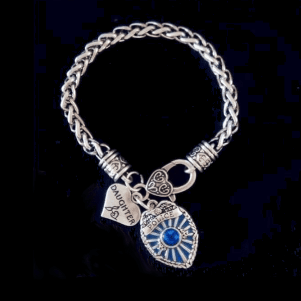 Police Badge Charm Bracelet - First Responder