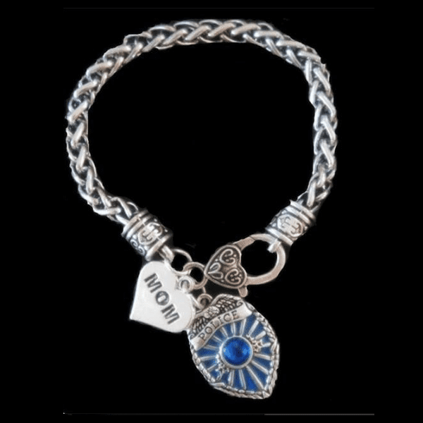 Police Badge Charm Bracelet - First Responder