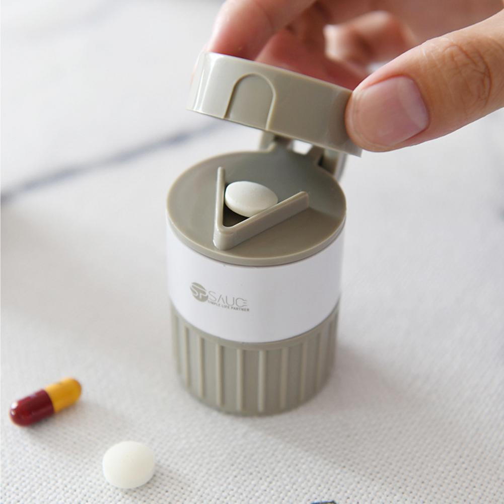 4 in 1 Pill Case Cutter Crusher