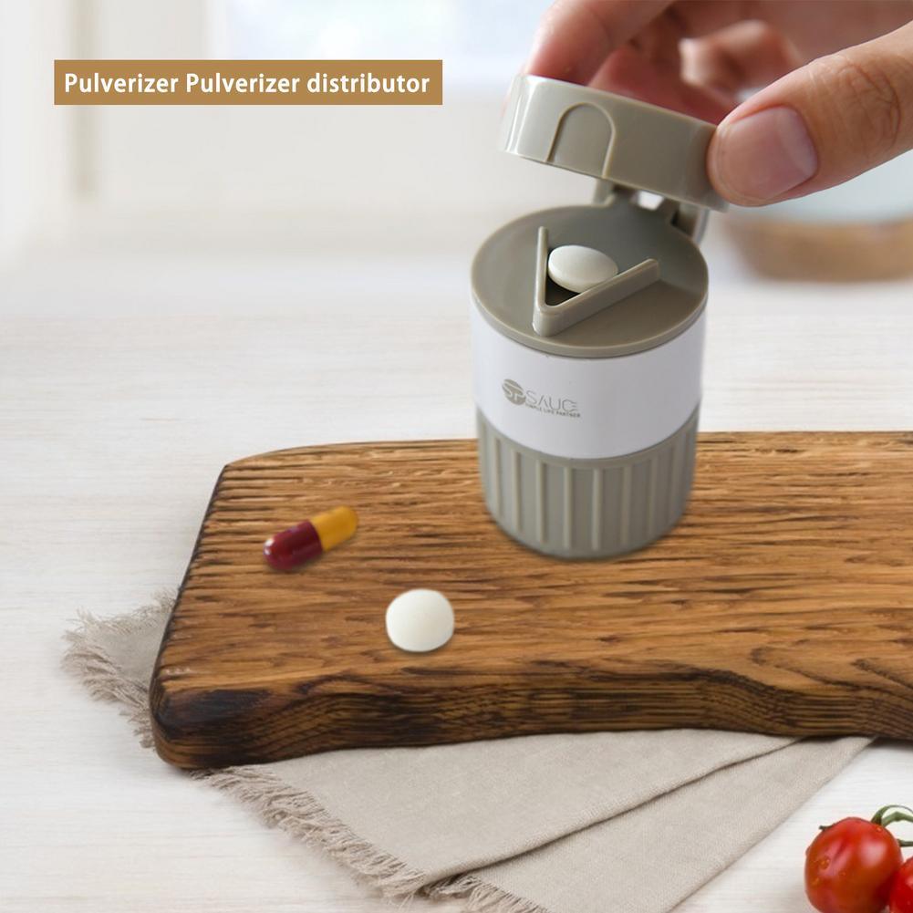 4 in 1 Pill Case Cutter Crusher