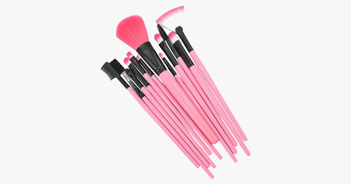12 Piece Pink Glory Brush Set
