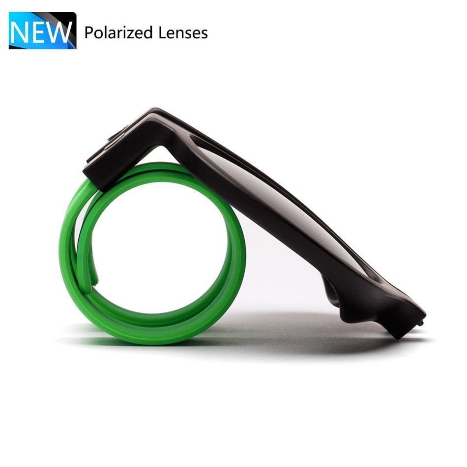 Slap Sunglasses Polarized Slappable Wrap Bracelet Sun Glasses Wristband Fold Shades