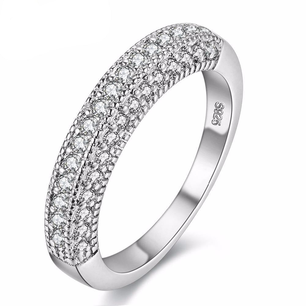 Wedding Zirconia Zircon Cut Cute Rings