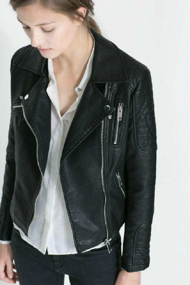 Black Blazer Soft Faux Leather Jackets