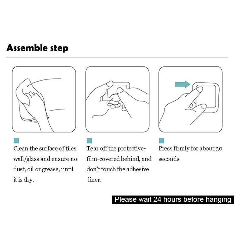 Sticker Adhesive Stainless Steel Hooks