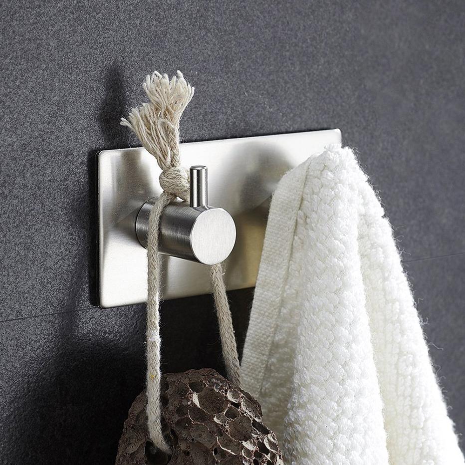 Sticker Adhesive Stainless Steel Hooks