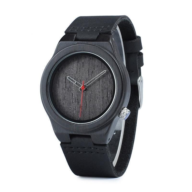 Classic Black Wooden Watch for Women comes in a Beautiful Wood Gift Box