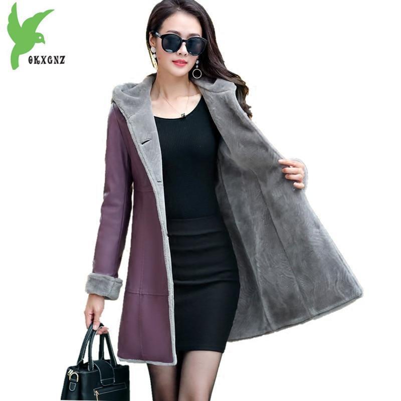 Boutique Women leather jacket Fur Together coats