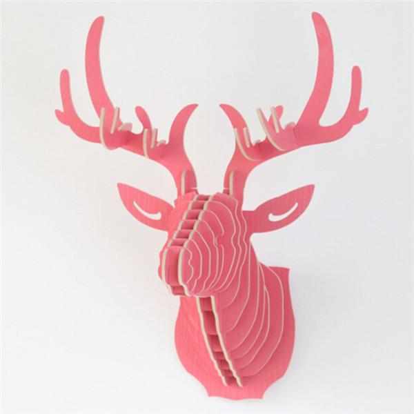 3D Wooden Deer Decoration