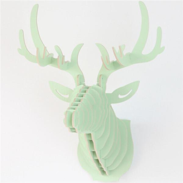 3D Wooden Deer Decoration