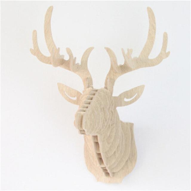 3D Wooden Deer Decoration