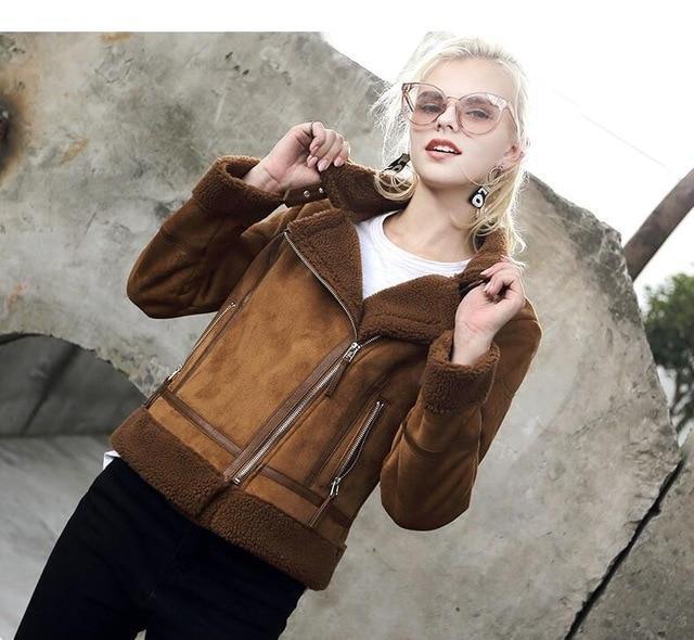 2018 Faux Shearling Sheepskin Coats