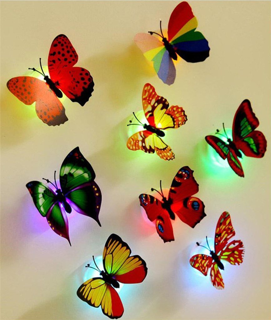 Butterfly Wall Lights (10 Pieces)