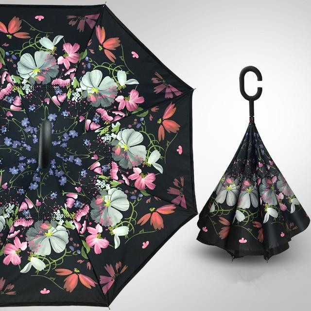 Double Layer Reverse Folding Umbrella