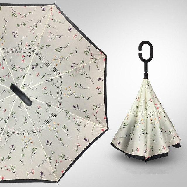Double Layer Reverse Folding Umbrella