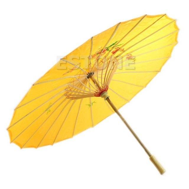 Art Deco Painted Parasol Umbrella
