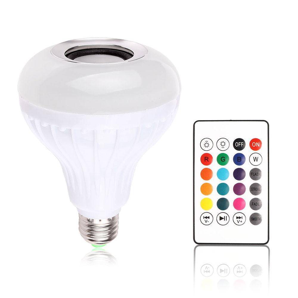 Wireless Bluetooth Music Bulb Light Loudspeaker - 12w LED Speaker Color-changing